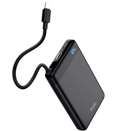 Trust Fiera Power Bank 10.000mAh con Cable USB-C Negro Trust Fiera Power Bank 10.000mAh con Cable USB-C Negro